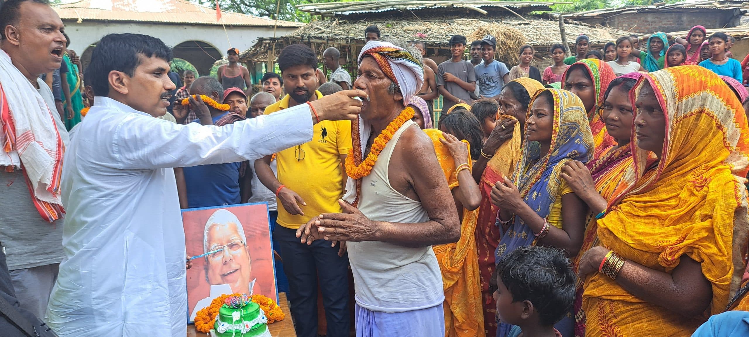 राजद सुप्रीमो लालू प्रसाद यादव का मनाया गया 78वां जन्मदिन