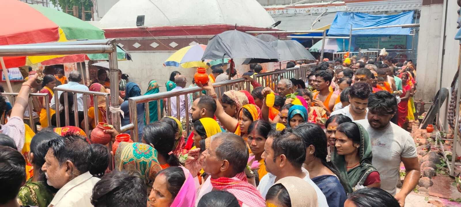 ज्येष्ठ पूर्णिमा पर बाबा फौजदारीनाथ दरबार में 60 हजार भक्तों ने किया जलार्पण