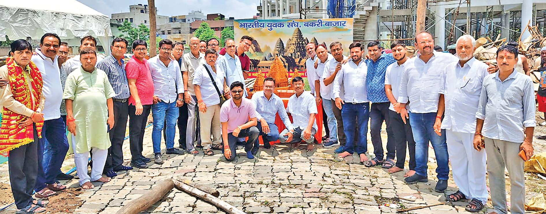 Ranchi News : भारतीय युवक संघ ने पंडाल बनाने के लिए किया भूमि पूजन