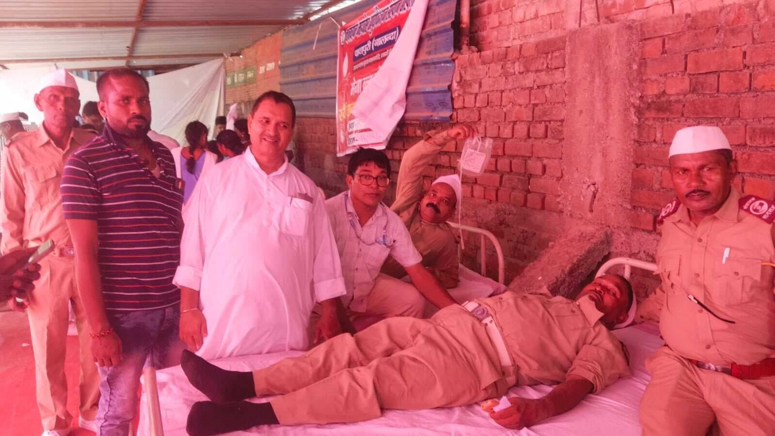 विश्व रक्तदान दिवस पर 150 लोगों ने किया रक्तदान