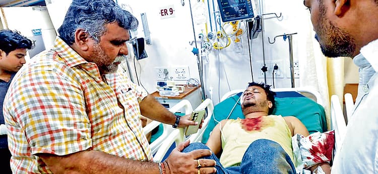 मामा की मौत के बाद पोस्टमार्टम के लिए आये भाजपा नेता की पिटाई