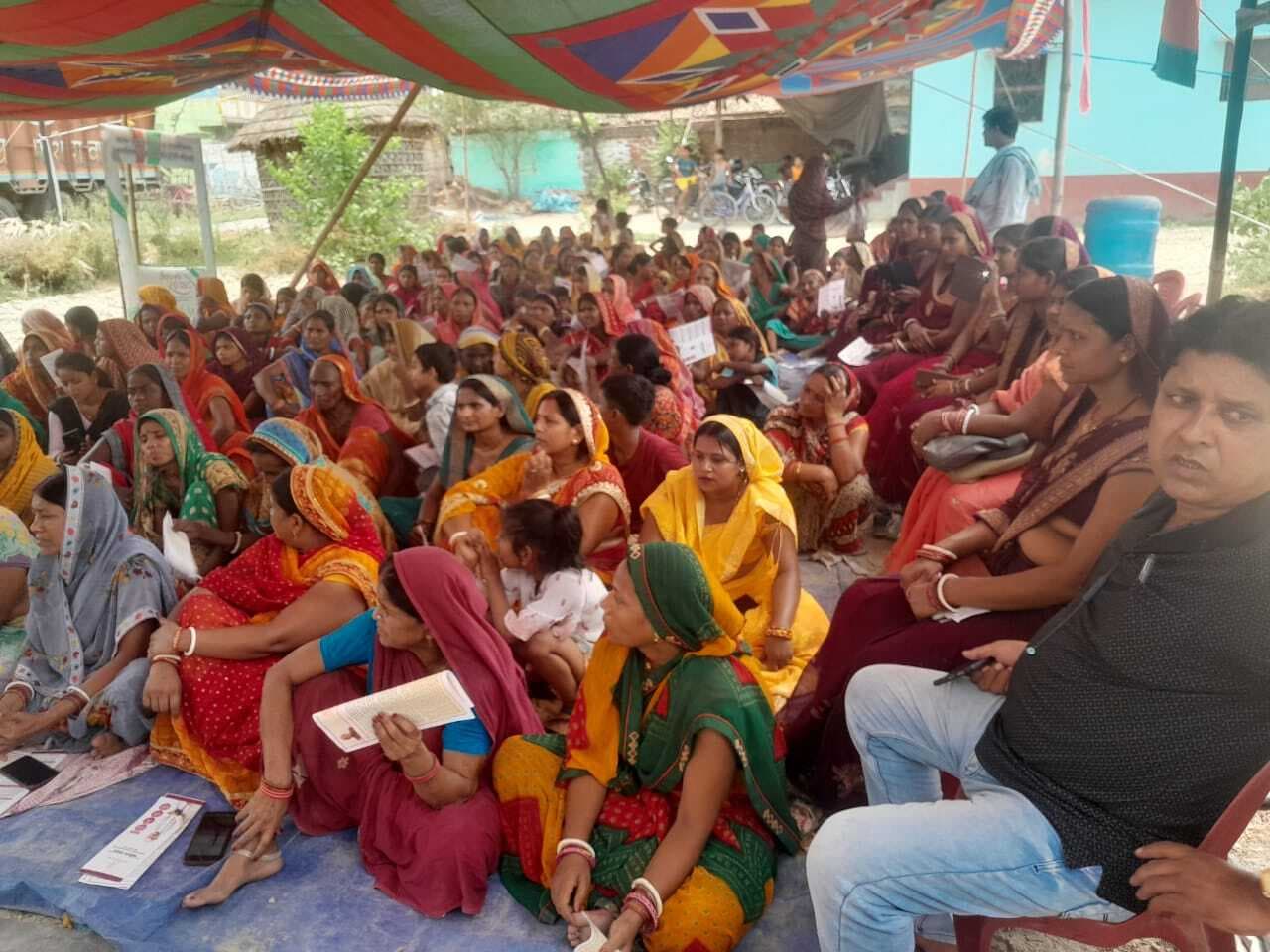 Samastipur News:रारियाही व केशोनरायनपुर में महिला जन संवाद कार्यक्रम