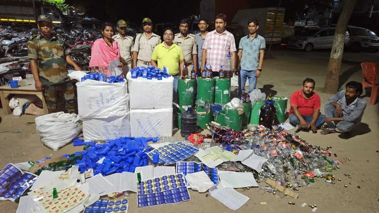 शराब फैक्ट्री का खुलासा, दो धराये