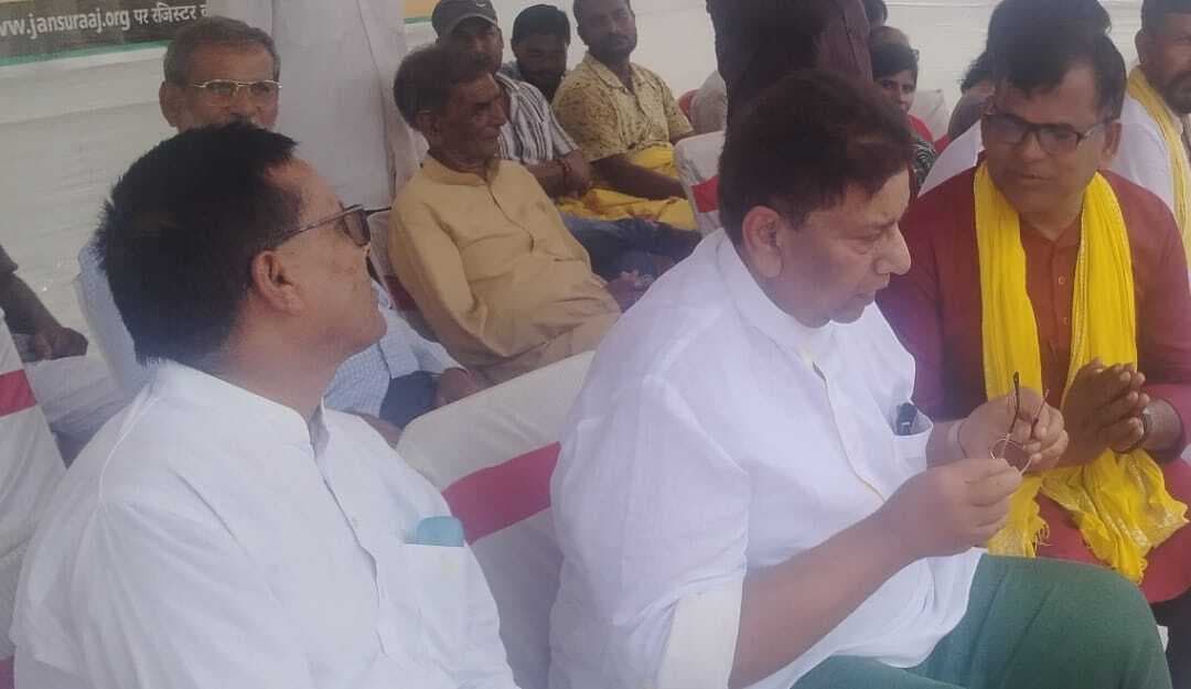 जन सुराज के राष्ट्रीय अध्यक्ष का कार्यकर्ताओं ने किया स्वागत