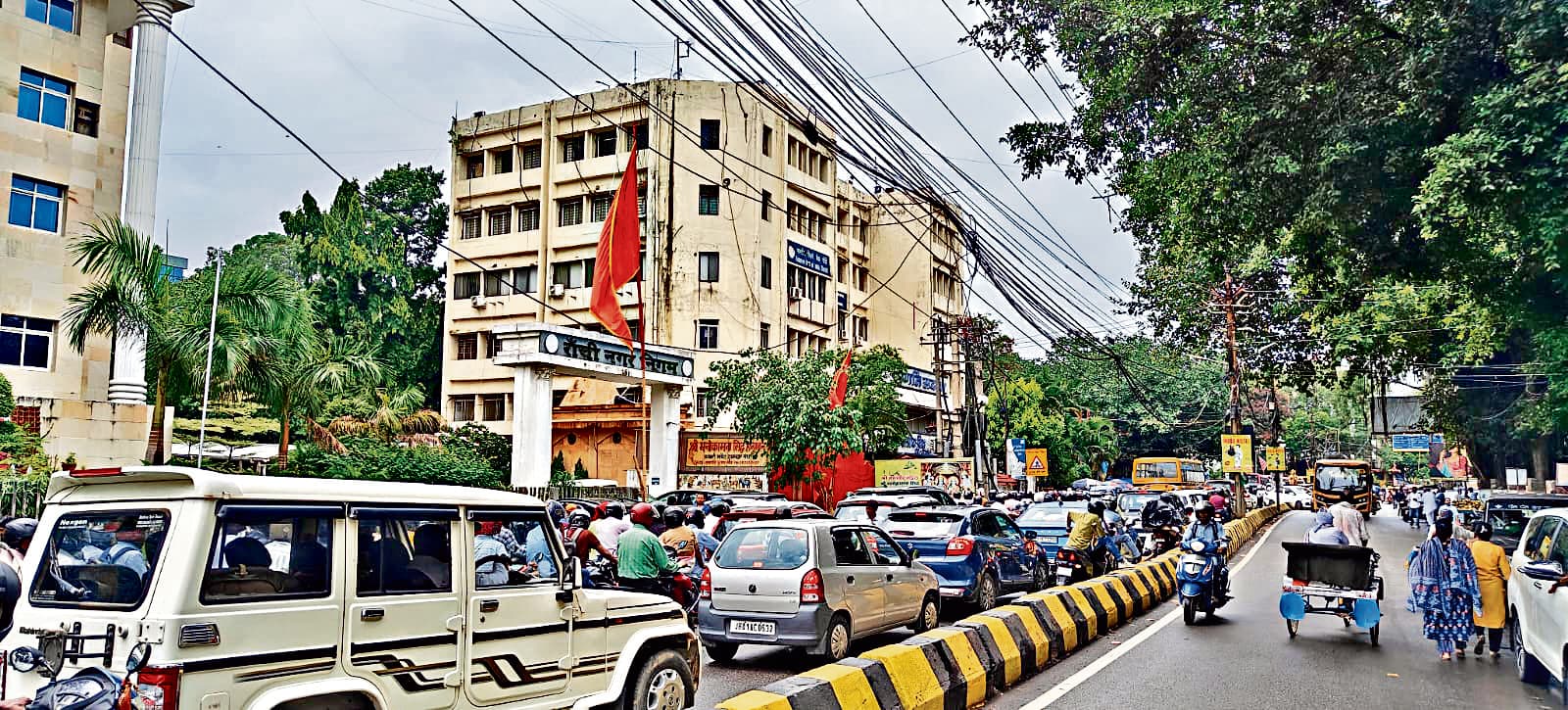 सहिया प्रदर्शन से शहर में लगा जाम, कई सड़कें रही ठप