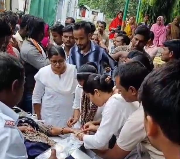 अज्ञात वाहन के धक्के से महिला की मौत