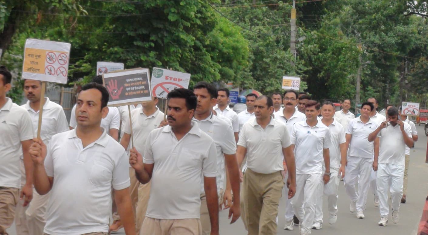 सशस्त्र सीमा बल ने नशे के विरुद्ध निकाली रैली