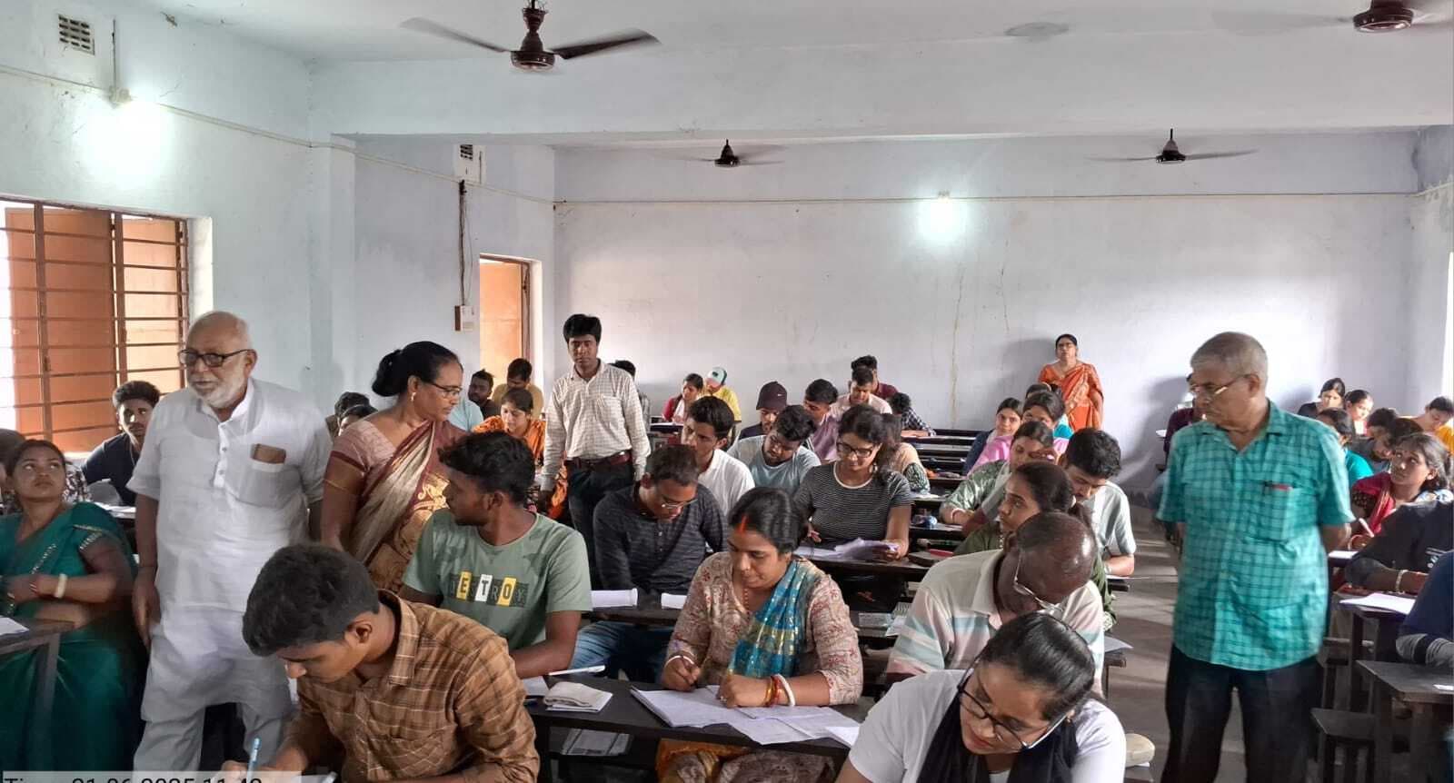 पर्यवेक्षक ने जेजेएस कॉलेज में इग्नू परीक्षा का लिया जायजा