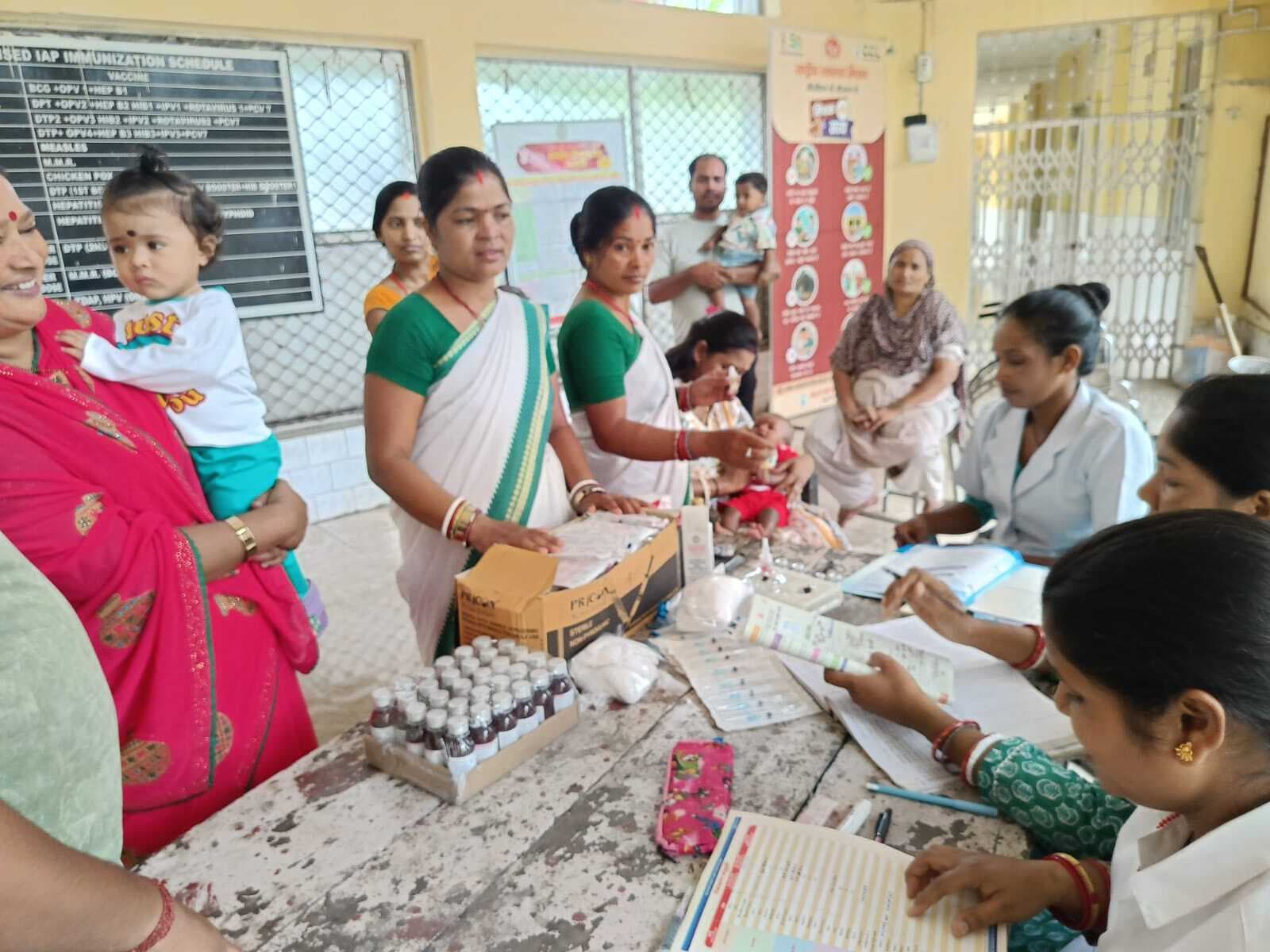 67 बच्चों का किया गया टीकाकरण
