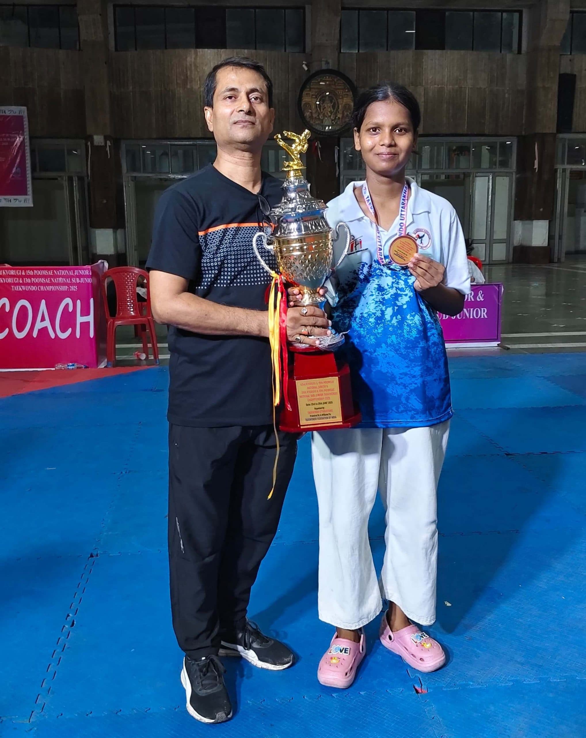 Motihari: राष्ट्रीय ताइक्वांडो प्रतियोगिता में प्राची ने जीता कांस्य पदक