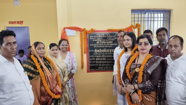 नगर पंचायत वार्ड 11 सिवाना में वर्क शेड सौन्दर्यीकरण का उदघाटन मुख्य पार्षदने किया