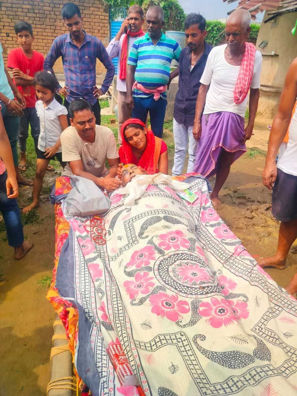 अज्ञात वाहन के धक्के से वृद्ध की मौत, छाया मातम