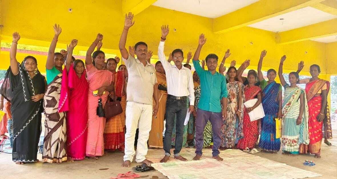 आंगनबाड़ी कर्मचारी पोषण सखी संघ ने सरकार की नीतियों का जताया विरोध