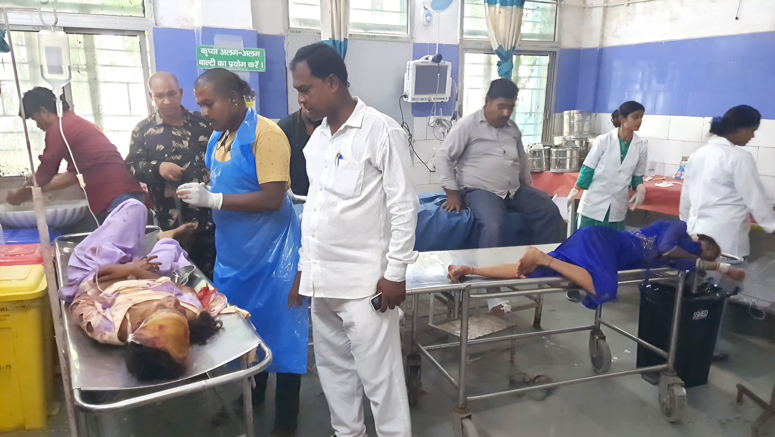 Aurangabad News : बोलेरो व ऑटो की टक्कर में सात महिलाएं सहित एक दर्जन लोग घायल