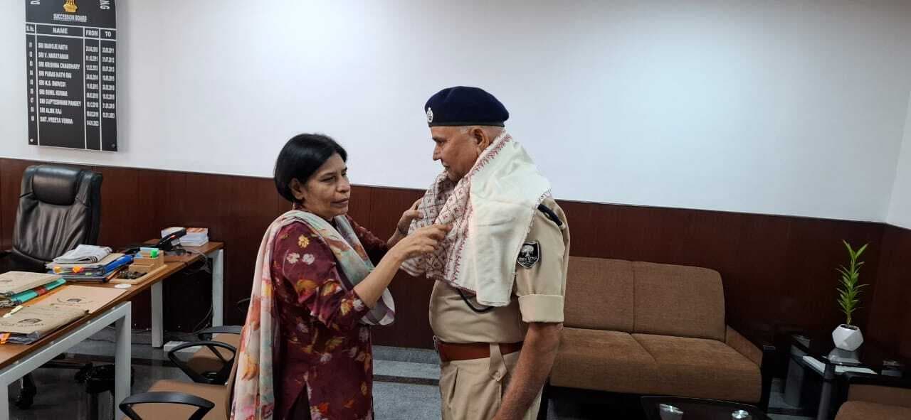 उत्कृष्ट प्रशिक्षण कार्य के लिए पुलिस निरीक्षक नागेंद्र मिश्रा हुए सम्मानित