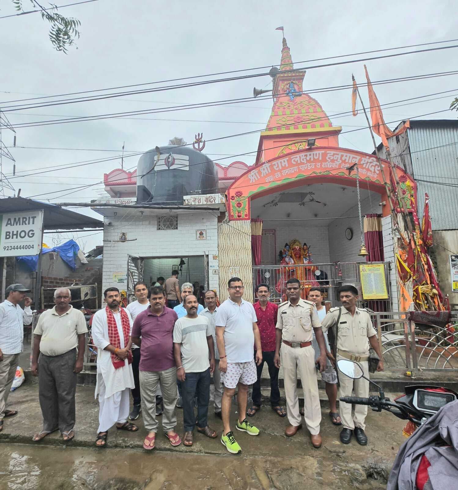 Jamshedpur News : मानगो : एनएच-33 के किनारे स्थित राम-लक्ष्मण हनुमान मंदिर में चोरी