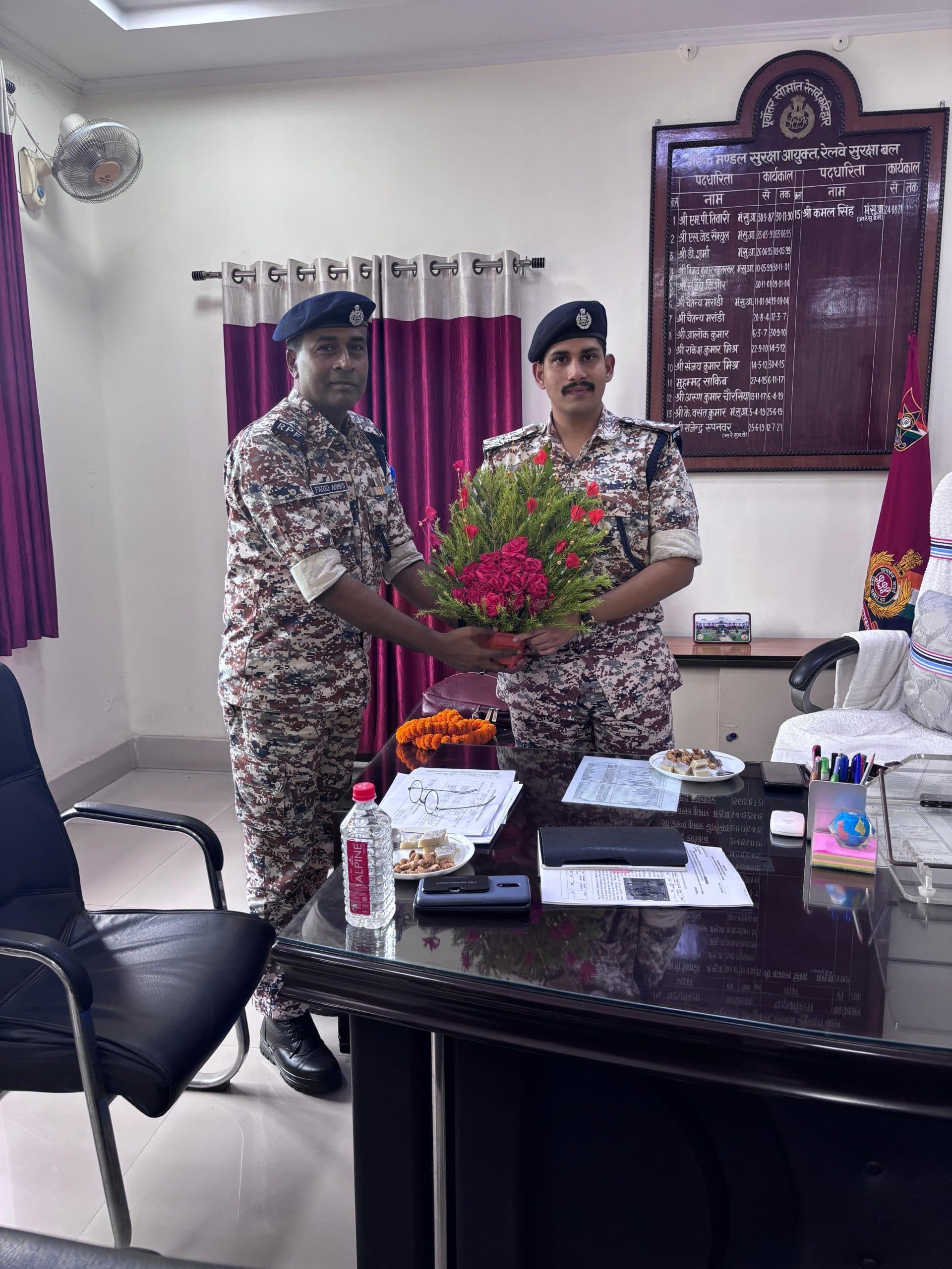 आरपीएफ कमांडेंट में संदीप ने संभाला पदभार