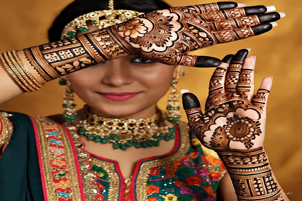 floral mehndi