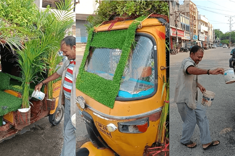 Viral Video: ऑटो बना चलता फिरता गार्डन, घास की सीट पर बैठेंगे पैसेंजर