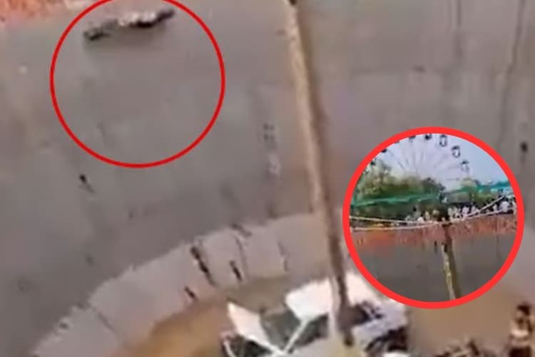 Viral Video : ‘मौत का कुआं’ में स्टंट करते समय युवक गिरा, बाइक बिना ड्राइवर के दौड़ती रही