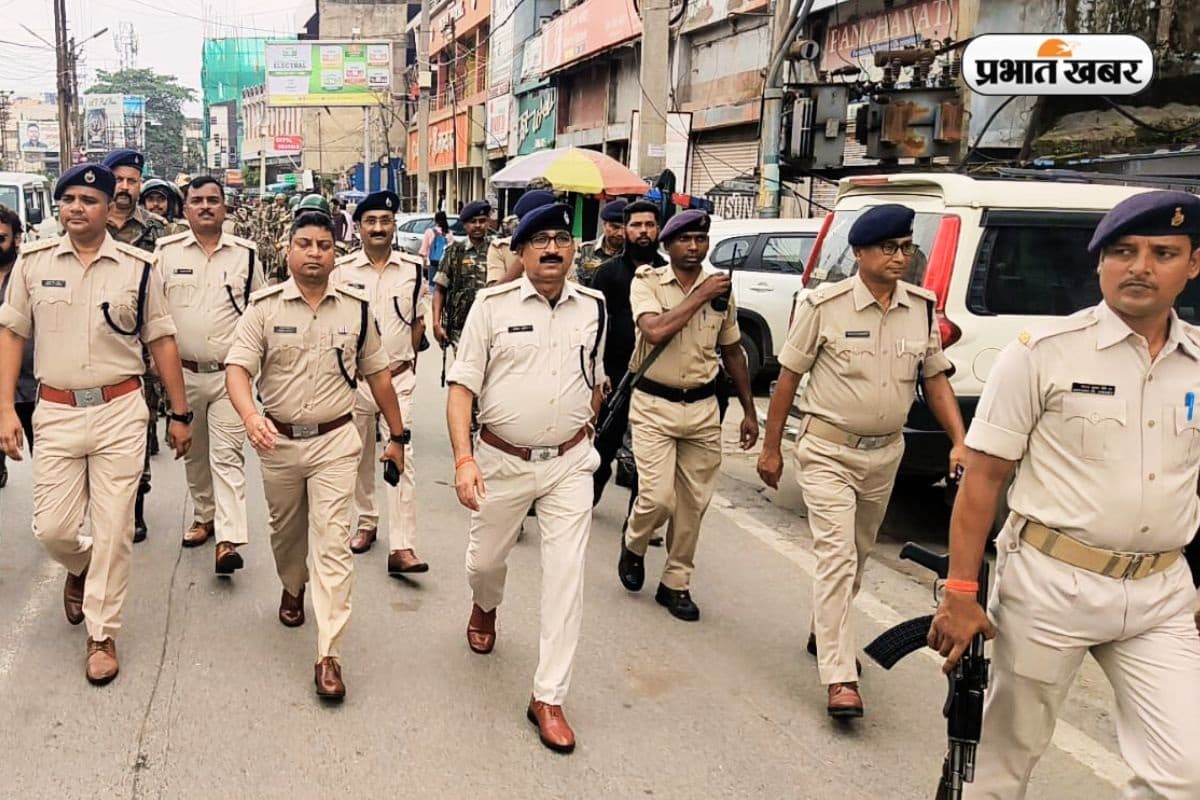Muharram jharkhand police flag march Muharram jharkhand police flag march