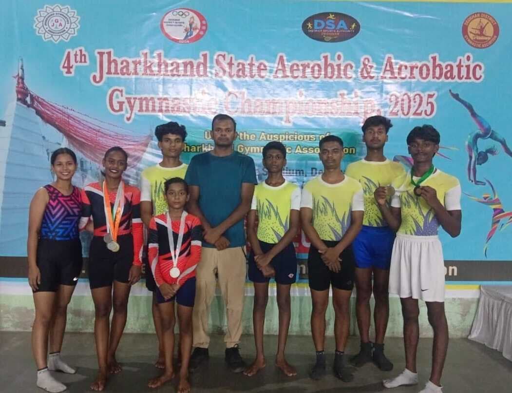 Dhanbad News: जिमनास्टिक में धनबाद के खिलाड़ियों ने जीते सात पदक
