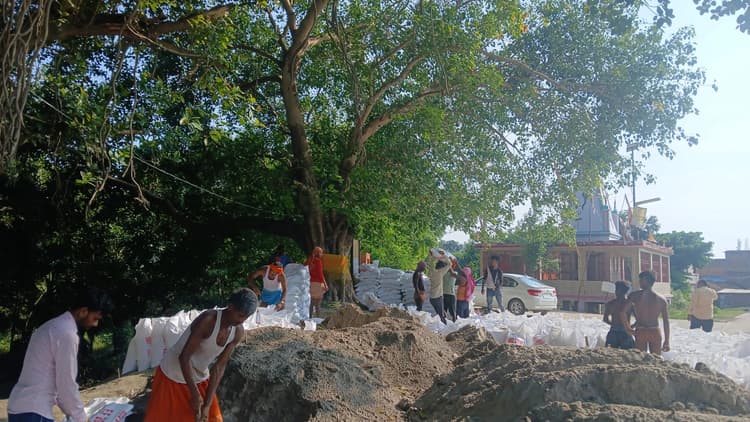 Samastipur News:बाढ़ से पहले तैयारियों में जुटा जल संसाधन संसाधन विभाग