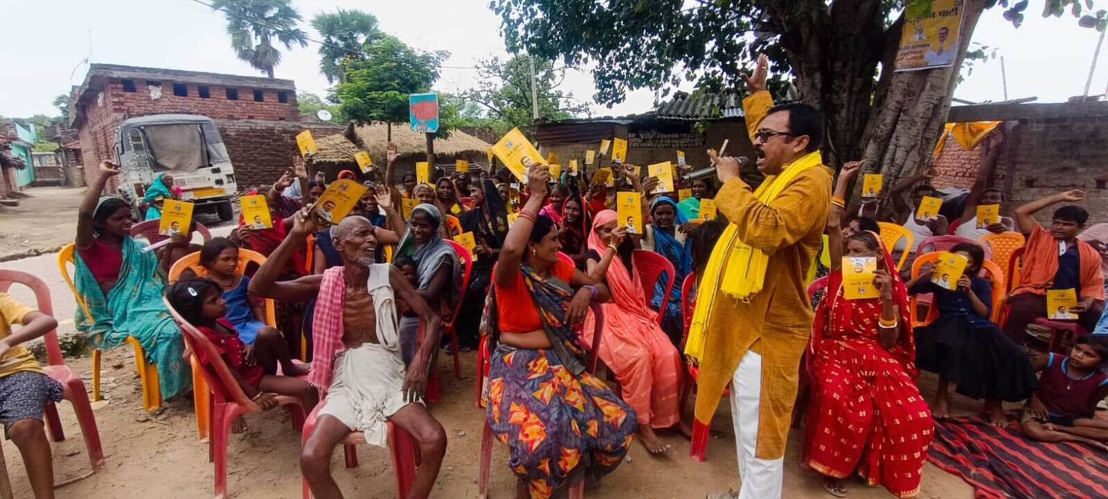 अमरपुर गांव में जन सुराज का हुआ संवाद कार्यक्रम