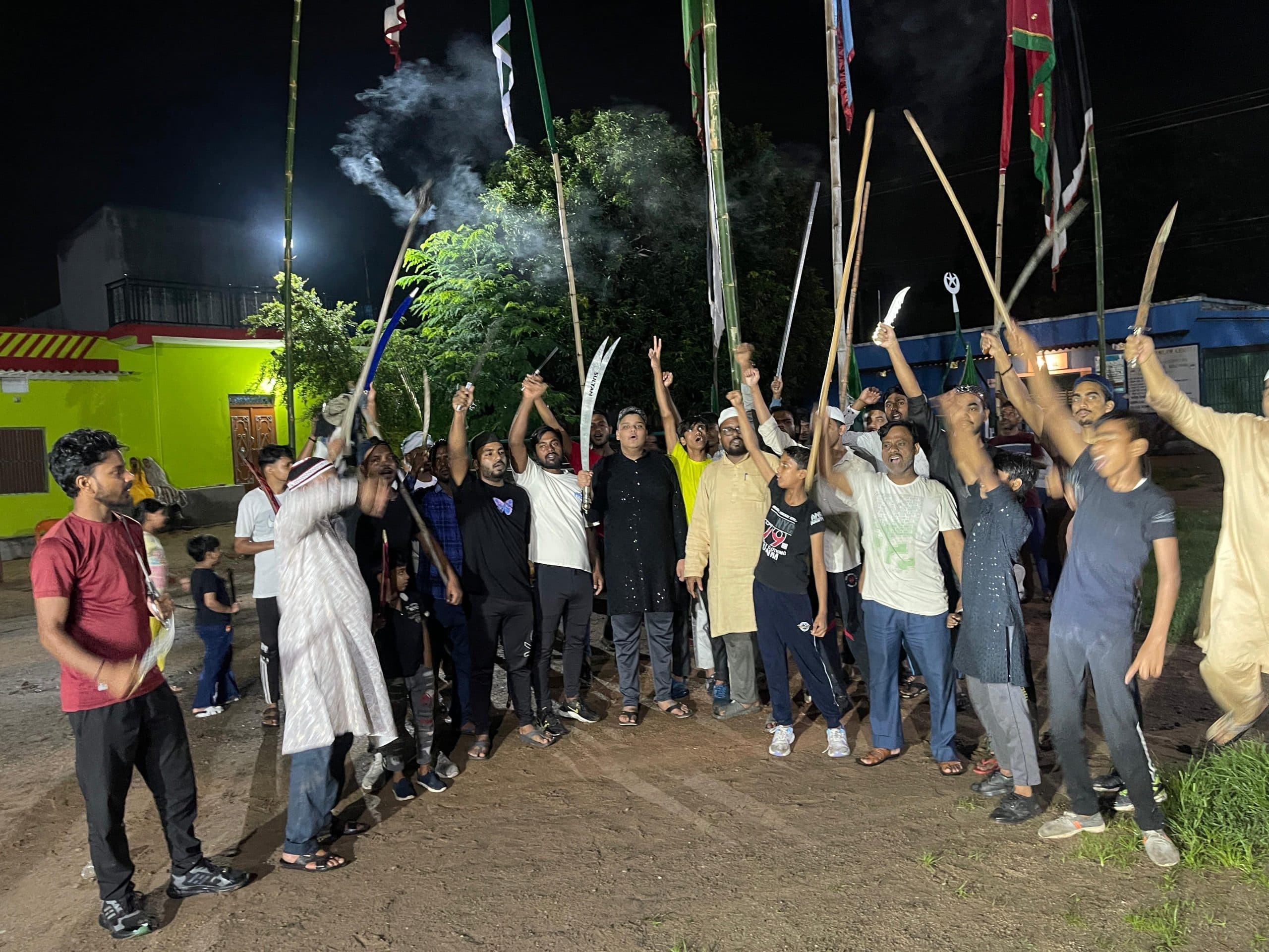 पिपरवार में मुहर्रम का निकला जुलूस