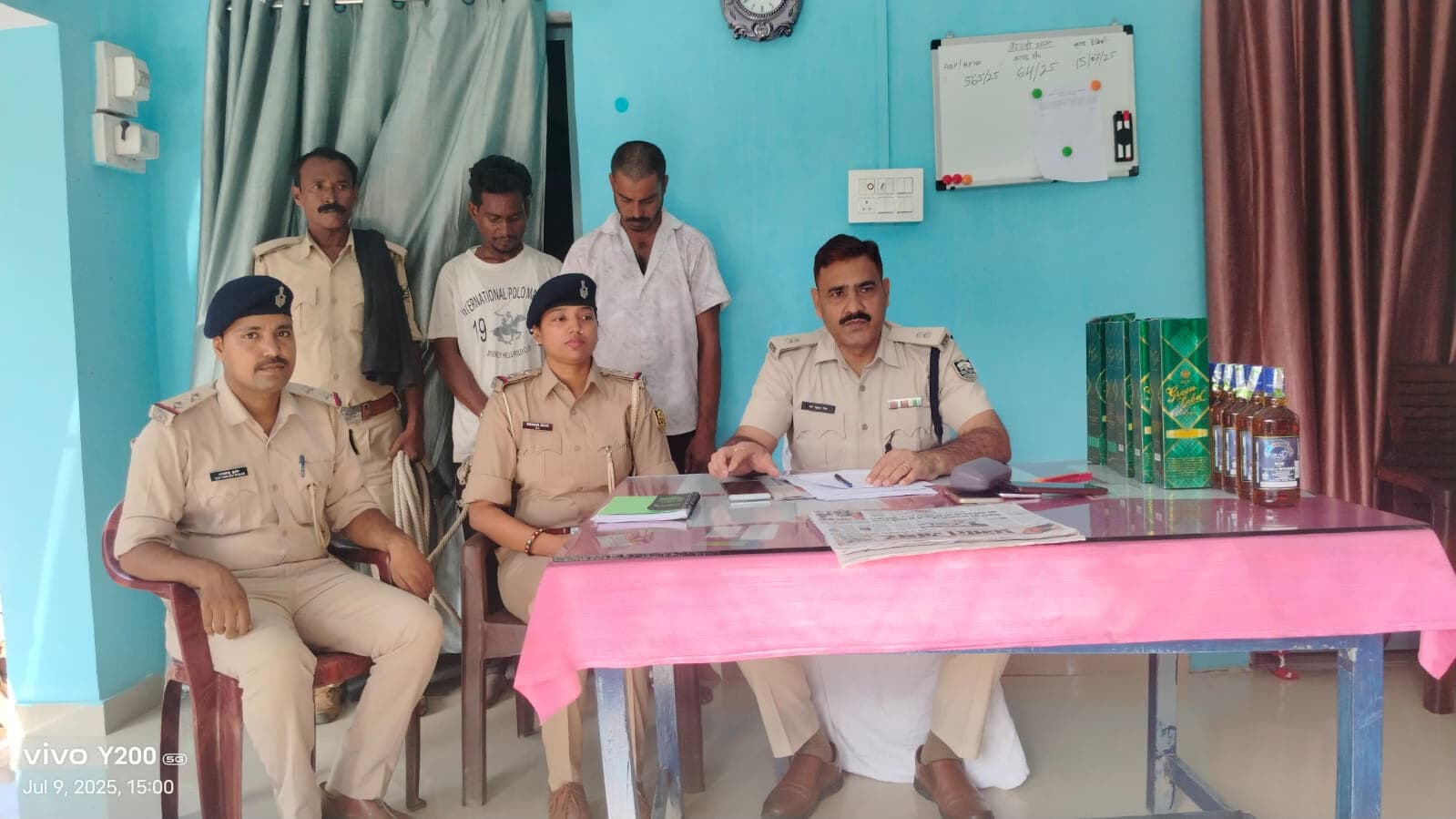 504 लीटर शराब के साथ दो गिरफ्तार