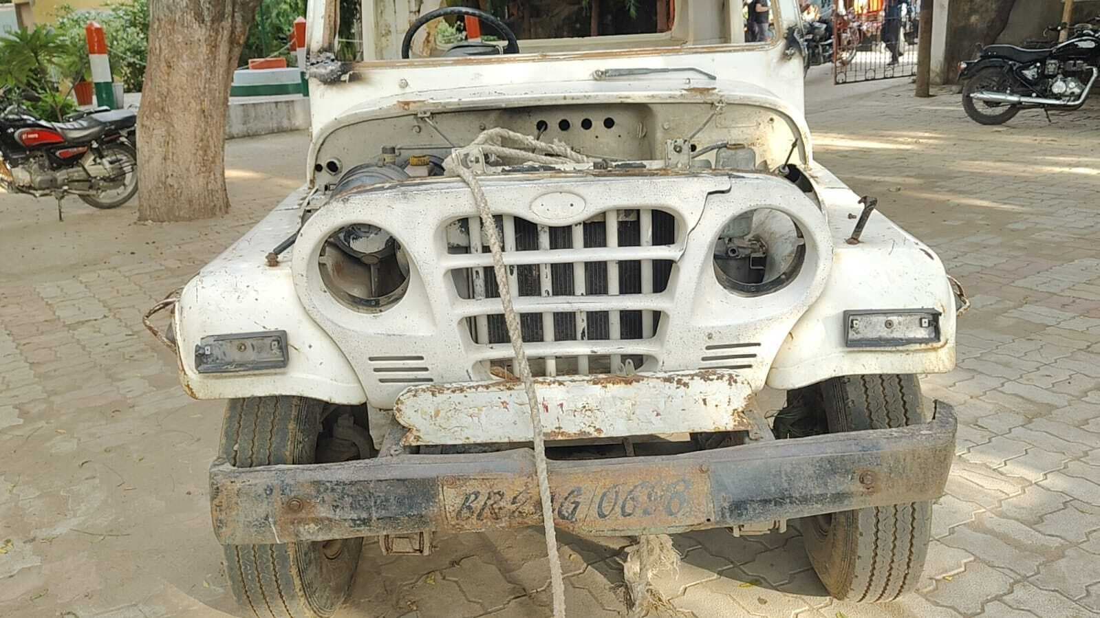 कैमूर से चोरी हुआ पिकअप चेनारी में कबाड़ी की दुकान से बरामद