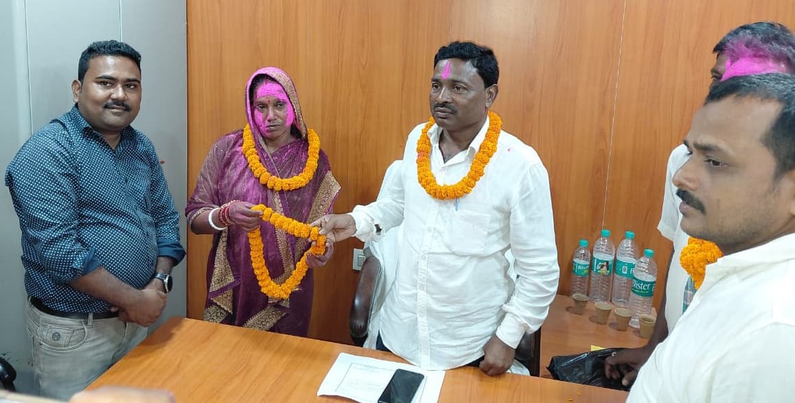 गंगापुर में पंचायत समिति सदस्य पद पर अंजना विजयी