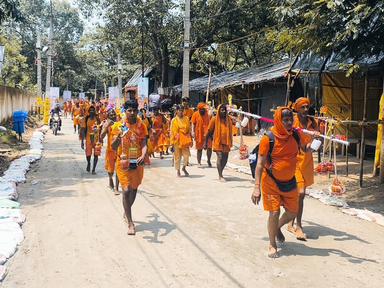 कांवरिया पथ से लाइव : दोपहर बाद मौसम ने बदली करवट, तो कांवरियों की बढ़ी रफ्तार