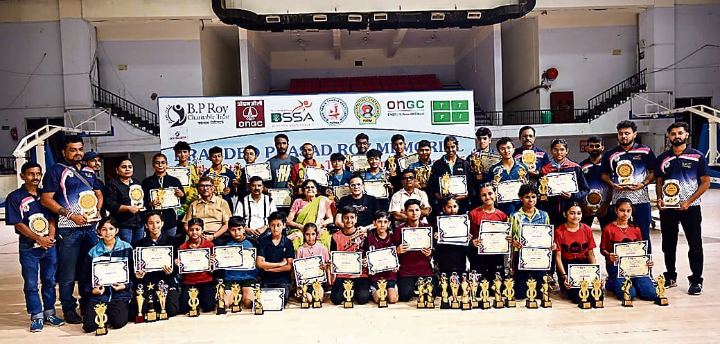 टेबल टेनिस में पटना के कुमार हर्षित को दोहरा खिताब