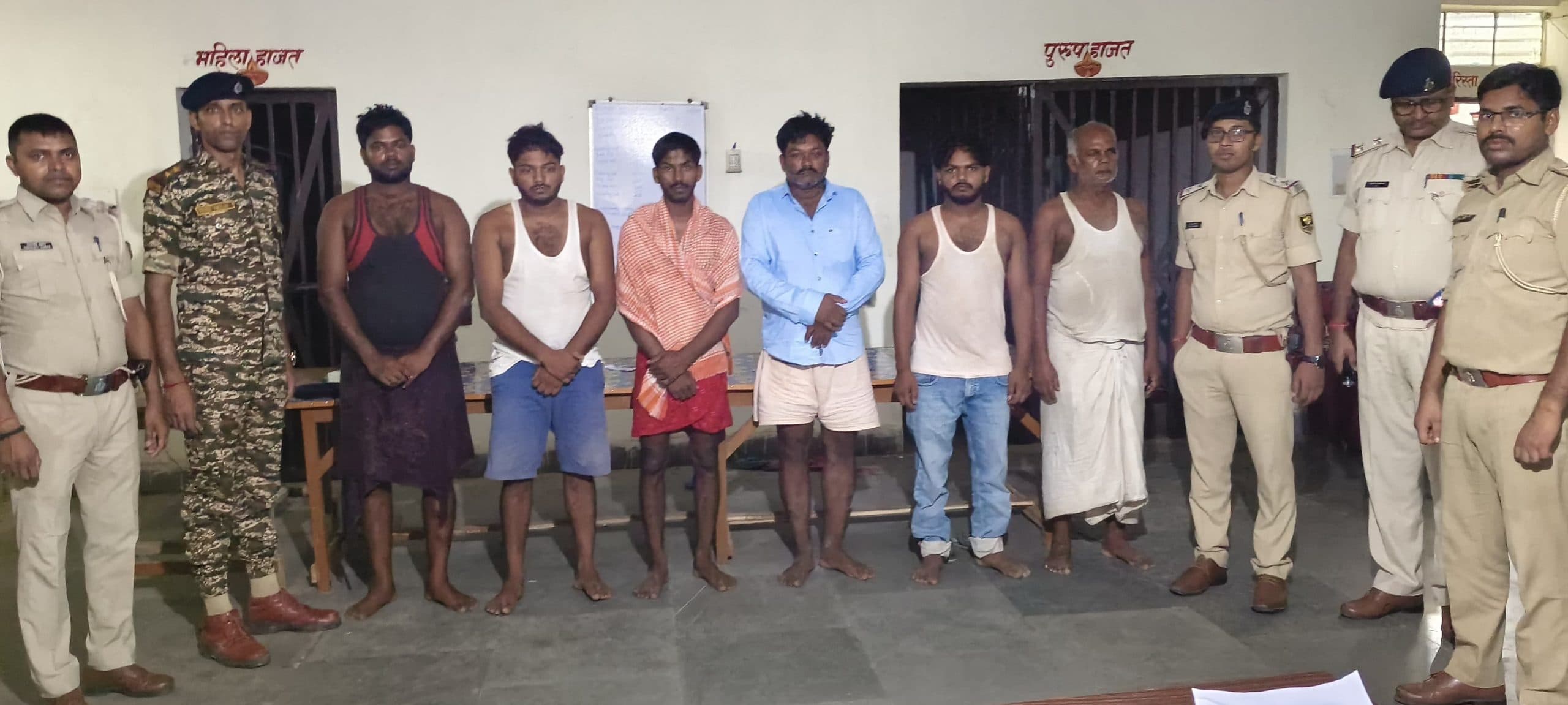 पुलिस पर हमला करने के छह आरोपितों को किया गिरफ्तार