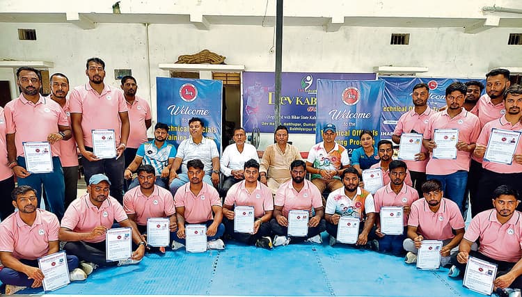 कबड्डी तकनीकी पदाधिकारियों के द्वितीय बैच का प्रशिक्षण शिविर संपन्न