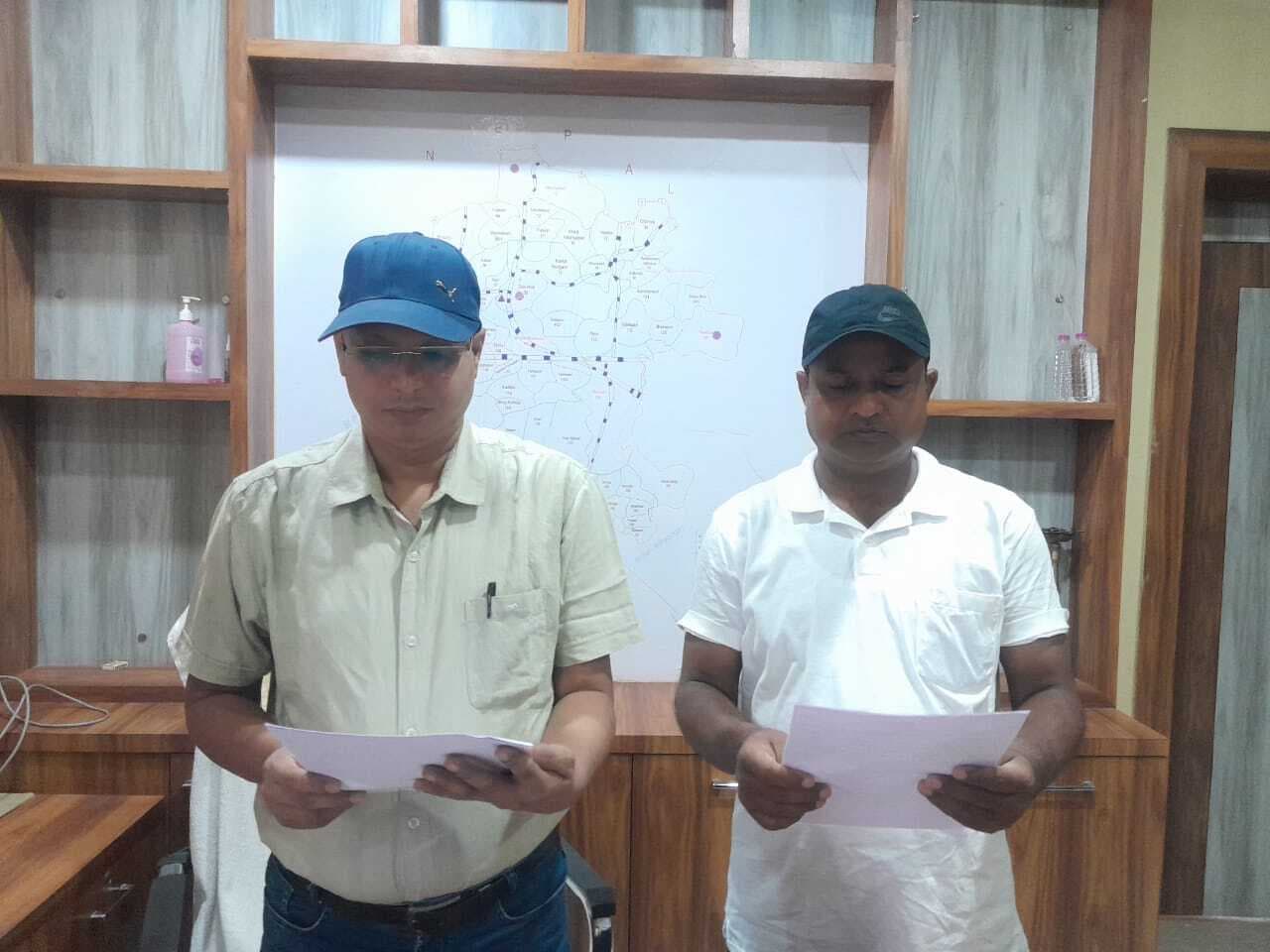 बैगना और मटियारी पंचायत के नव निर्वाचित प्रतिनिधियों ने ली शपथ