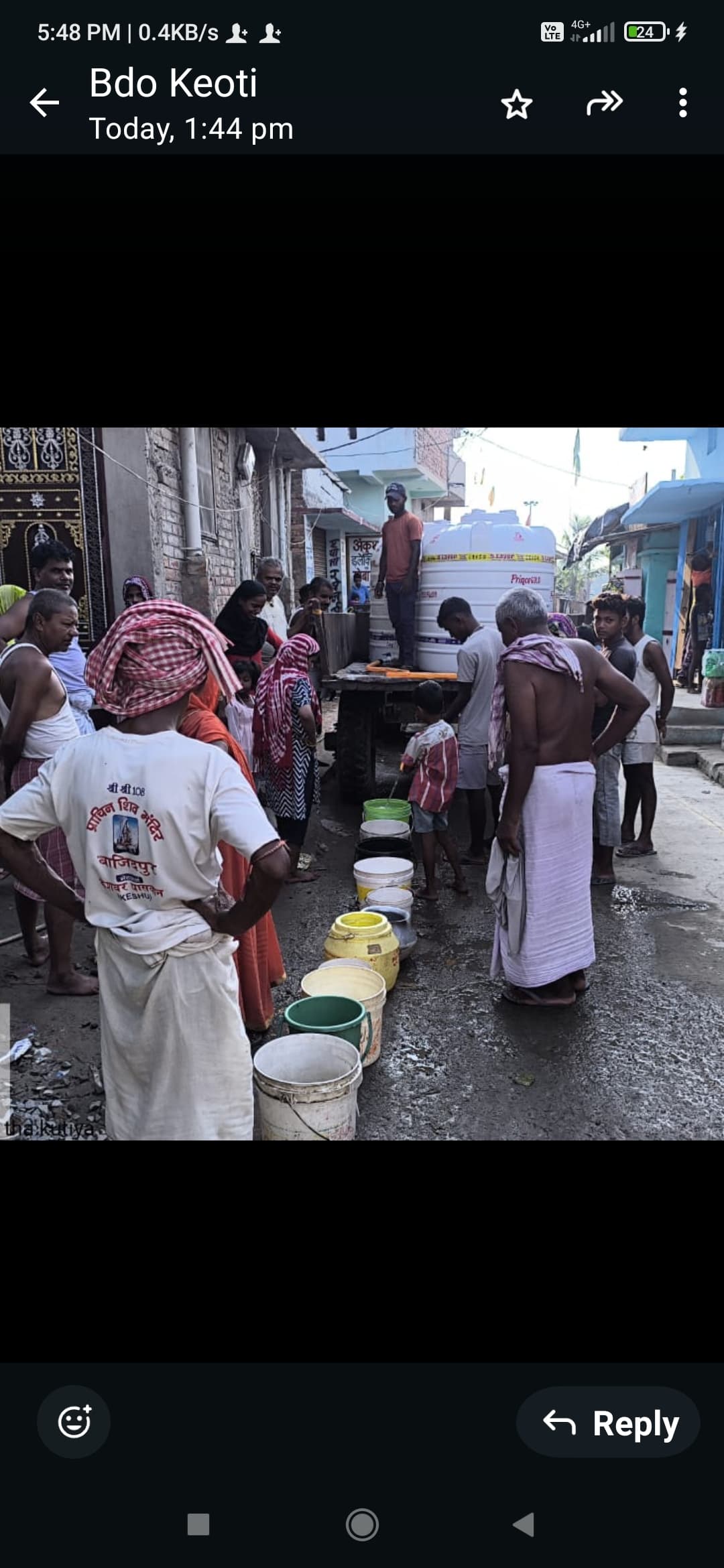 Darbhanga News: जलसंकट गहराया, प्रशासन ने टैंकर से शुरू की जलापूर्ति