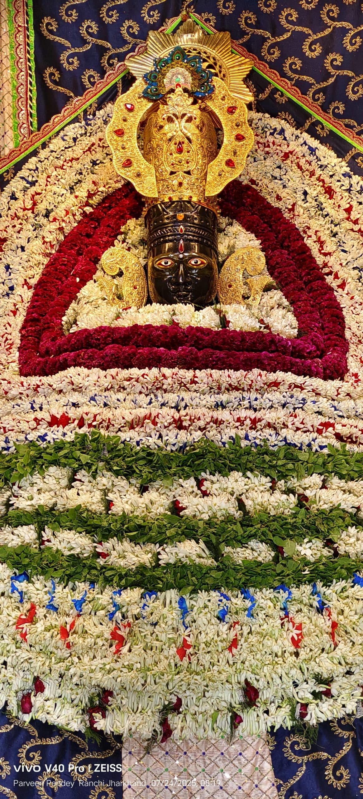 Ranchi News : श्री श्याम मंदिर में खाटू नरेश का महास्नान, लगा पंचमेवा का भोग