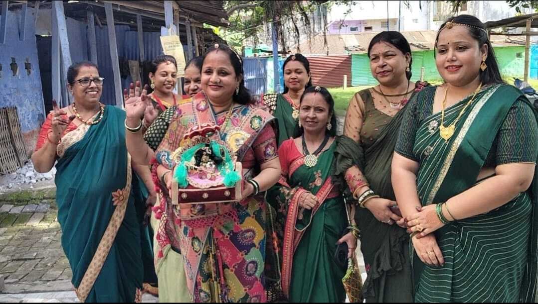 महिलाओं ने मनाया सावन तीज महोत्सव