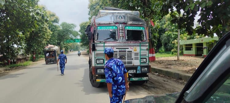कांवरियों की सुरक्षा को ले नेशनल हाईवे पर वाहनों पर लगा प्रतिबंध