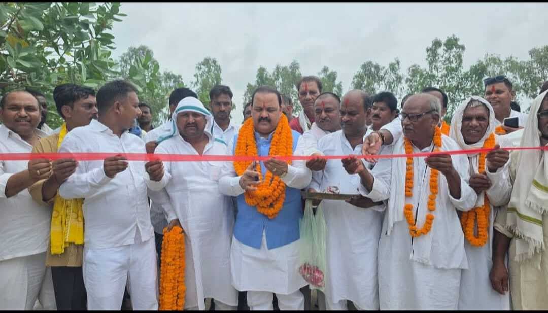 सड़क का सांसद ने किया उद्घाटन