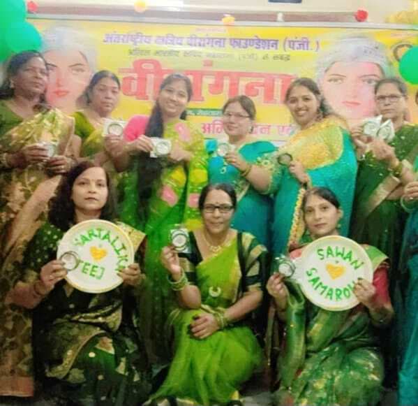 क्षत्रिय वीरांगना समूह की महिलाओं ने मनायी हरियाली तीज