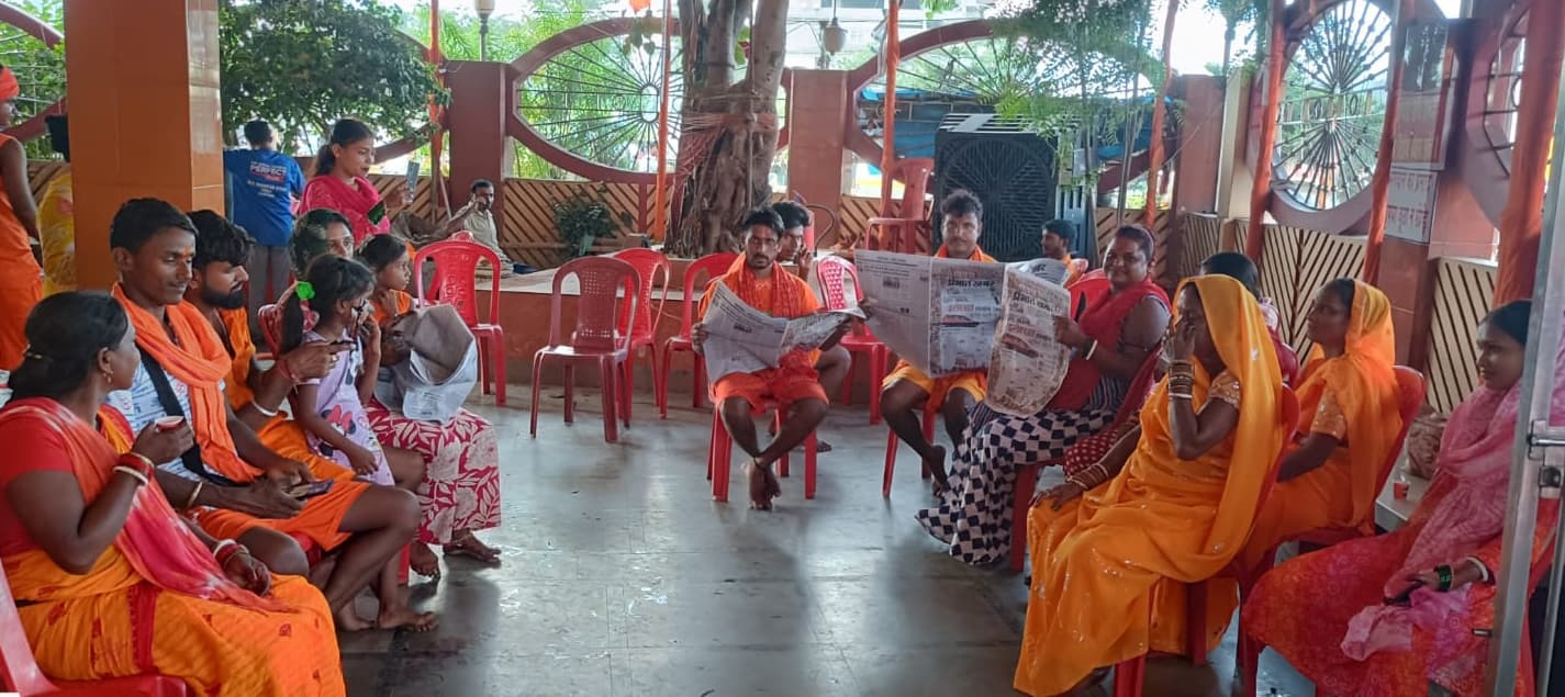 गुलाबबाग पंचमुखी मंदिर कांवरिया शिविर में हो रहा लघु भारत का दर्शन