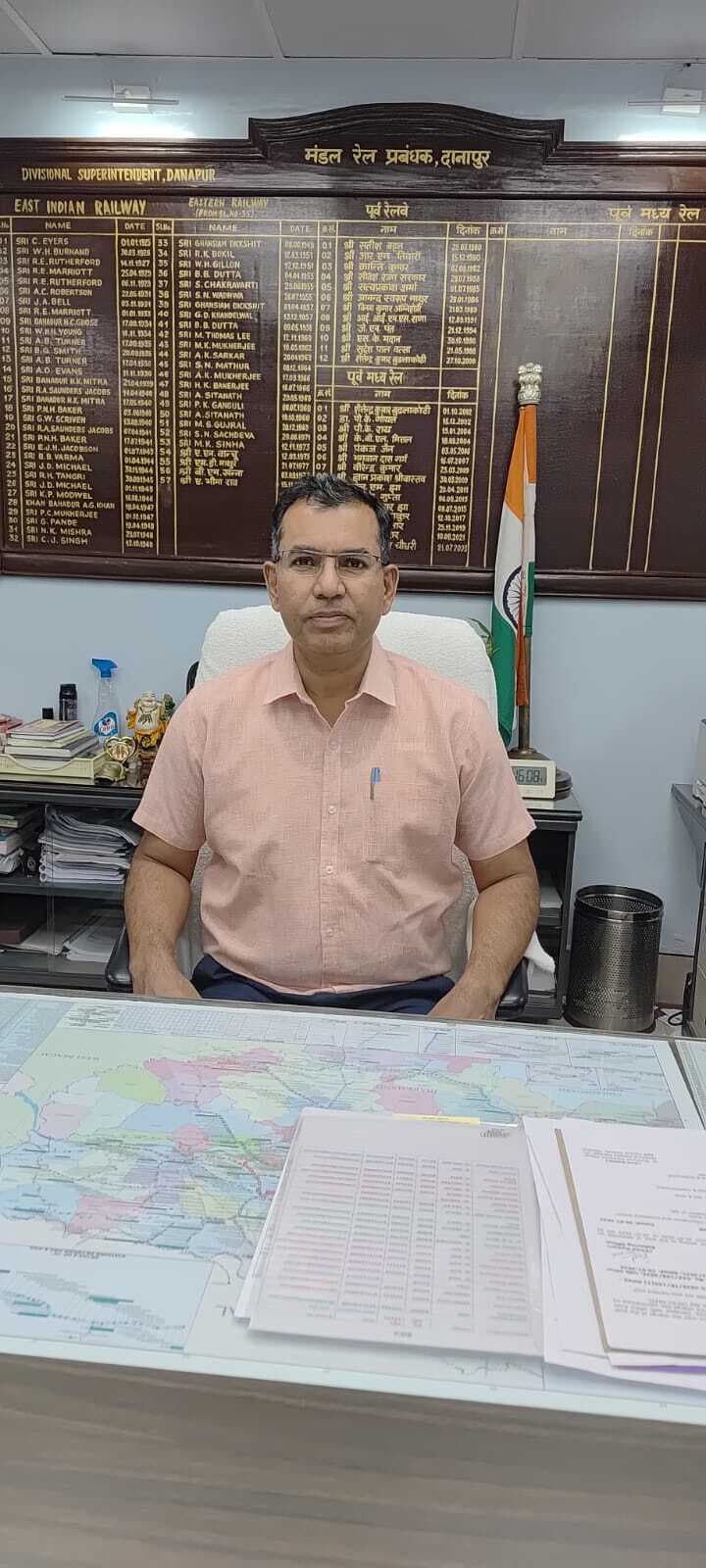 विनोद कुमार बने दानापुर मंडल रेल प्रबंधक, दिया योगदान