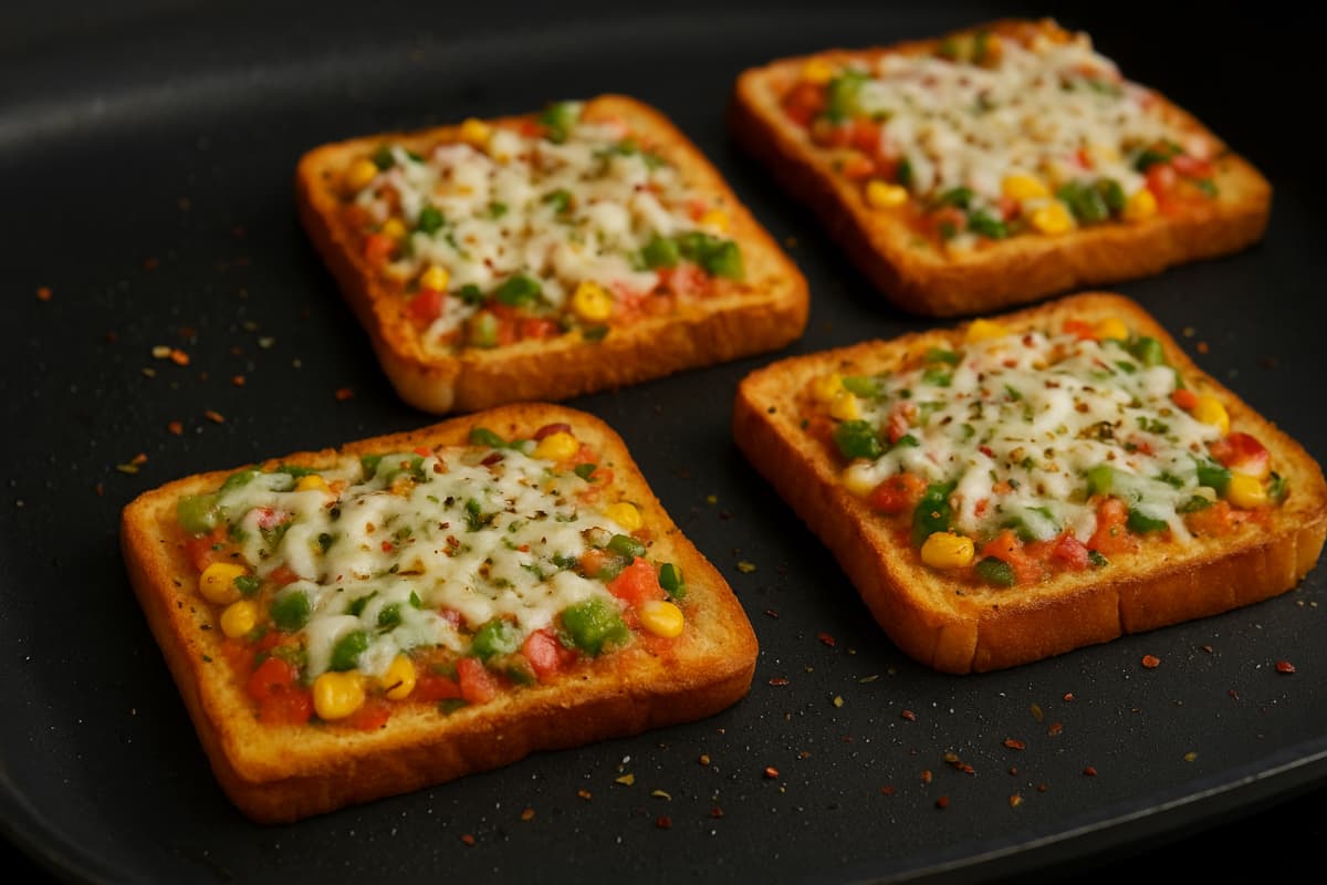 Suji Pizza Toast Recipe: 15 मिनट में तैयार करें बच्चों के लिए हेल्दी और टेस्टी स्नैक, यहां जानें सूजी पिज्जा टोस्ट बनाने की सबसे आसान रेसिपी