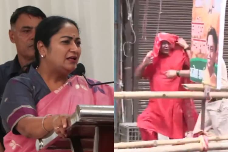 सीएम रेखा गुप्ता के कार्यक्रम में हंगामा, पुलिस ने पकड़ा