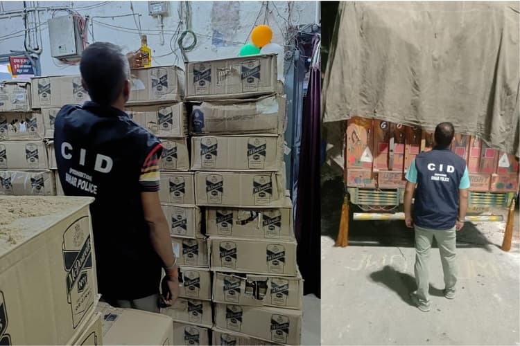 चंडीगढ़ से 10 चक्का ट्रक में पटना पहुंची शराब की खेप, लकड़ी के सड़े हुए चूरे में छिपा था 849 कार्टन
