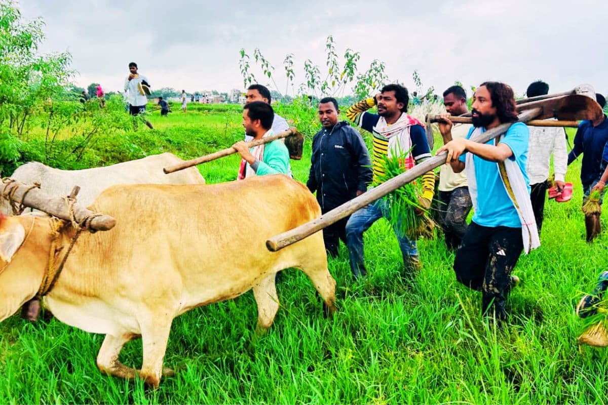 Devendra Mahto in RIMS-2 Protest