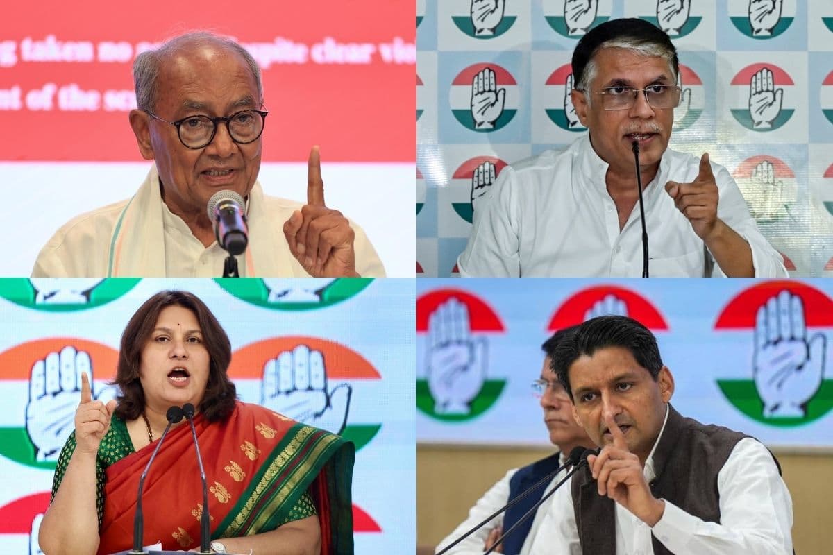 Digvijaya Singh, Pawan Khera, Supriya Shrinate and Deepender Singh Hooda on PM Modi Abused Row Digvijaya Singh, Pawan Khera, Supriya Shrinate and Deepender Singh Hooda on PM Modi Abused Row